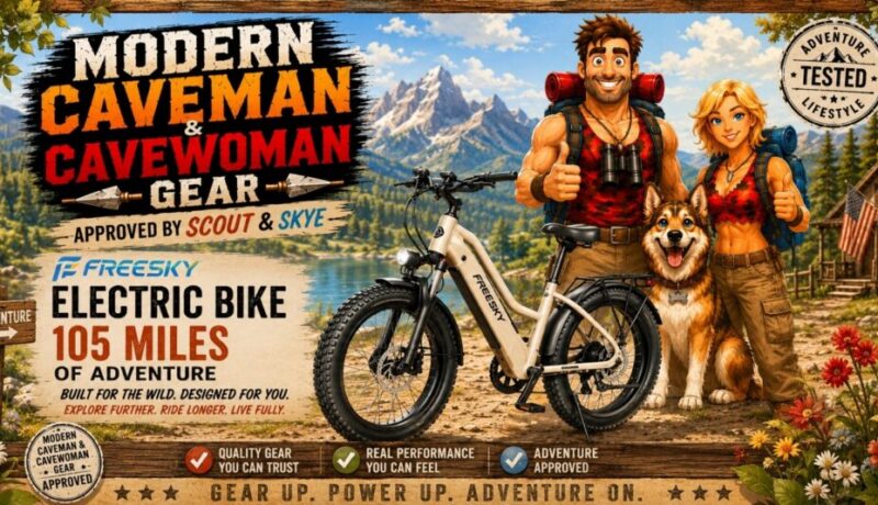 Freesky Electric Bike - Modern Caveman Gear