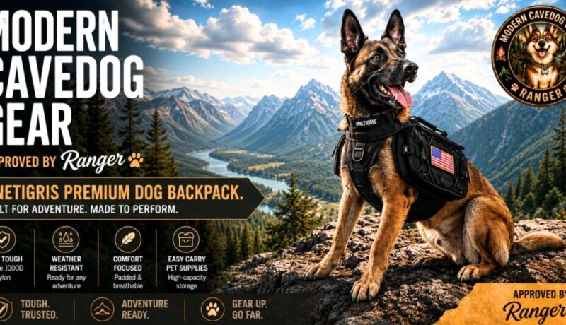 OneTigris Dog Backpack - Ranger Approved - Modern Caveman Gear