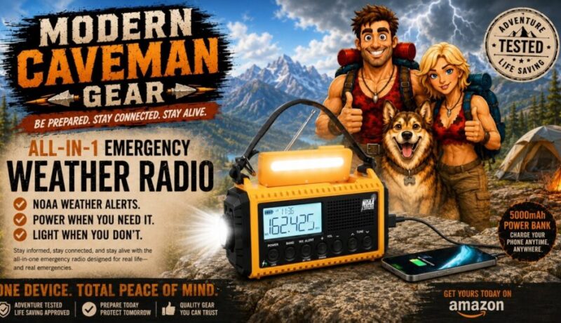 Raynic Emergency Weather Radio - Modern Caveman Gear