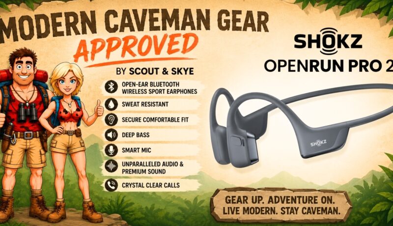 Shokz OpenRun Pro 2 Open-Ear Headphones - Caveman Gear Approved