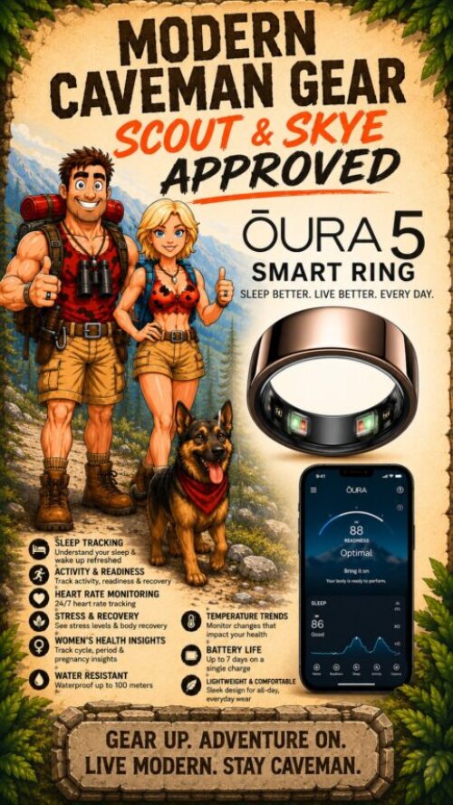 Oura 5 Smart Ring - Scout & Skye Approved - Modern Caveman Gear - Vertical